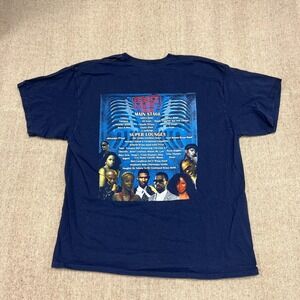 Vintage Essence Music Festival Shirt Men XL Blue 2000s Festival Kanye West Usher